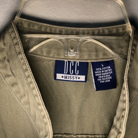 Denim Olive Vest - Picture 3 of 3